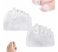 Silicone Toe Separators for Women,2025 New Gel Toe Separators Silicone Toe Spacers,Toe Separators for Women,Premium Toe Separators for Overlapping Toes Foot Corrector,Breathable,Soft (Transparent)