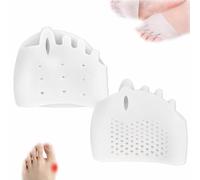 Silicone Toe Separators for Women,2025 New Gel Toe Separators Silicone Toe Spacers,Toe Separators for Women,Premium Toe Separators for Overlapping Toes Foot Corrector,Breathable,Soft (White)