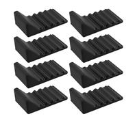 Silicone Trash Can Bumpers 8 Pack | Wall & Floor Protectors, No Drill Universal Design | Anti-Scratch Pads For Round & Square Bins | Office, Bathroom, Nursery | Protects Walls & Floors From Damage