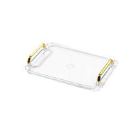 silicone tray, Plateau de service rectangulaire avec poignée, plateau décoratif for salle de bain, rangement de table for maison, hôtel,for bathroom accessories(M)