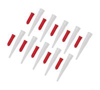 Silicone Tube Nozzle 10-Pack Re-sealable White Silicone Tube | 10-pack white , resealable design, keeps sealant fresh, fits standard tubes, easy screw-on