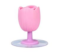 Silicone Tulip Toilet Lid Lifter, Hands-Free Seat Lift Handle | Durable soft silicone, hygienic hands-free lifting, elegant tulip design, fits for bathrooms Violet C