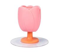 Silicone Tulip Toilet Lid Lifter, Hands-Free Seat Lift Handle | Durable soft silicone, hygienic hands-free lifting, elegant tulip design, fits for bathrooms Rose C