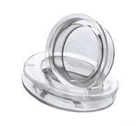 Silicone Umbrella Hole Ring 1.65in for Patio Table Acrylic Cap Umbrella Ring Set 2.4in Outer Diameter Weather Resistant Silicone Ring for Outdoor Tables 1.65 Inch Inner Dia Umbrella Eyelet Protector