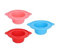 Silicone Wax Melting Bowl 3 Pack | Épilation de cheveux sans bâton Pot de remplacement plus chaud de cire | Sélection des micro-ondes et du lave-vaisselle | Pour le visage/les