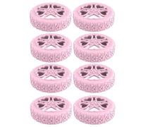Silicone Wheel Covers, Suitcase Caster Protector, 2.36 Inches Anti-Noise Cover with Sturdy, Roller Replacement Parts, Luggage Accessory with Flower Texture, Wheel Guard Set for Travel and Bags