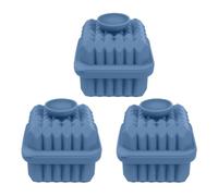 Silicone Whiskey Ice Tray - 3-Pack Diamond Mold | Reusable Maker with Lid
