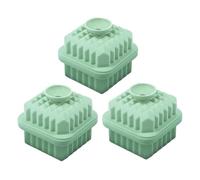 Silicone Whiskey Ice Tray - 3-Pack Diamond Mold | Reusable Maker with Lid