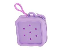 Silicone Zipper Coin Purse Lovely Hole Design Miniature Portefeuille pour Enfants Sachets de Stockage pour Les Enfants Girls Soft Silicone Carte Holder