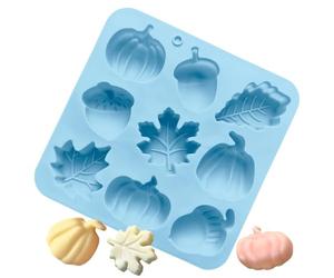 Siliconee Molds For Baking 9-Cavity Nonstick Food Grade Bakewaree | Pumpkien Pine Cone Silicone Cookie Mold For Arts & Crafts Muffin Cake Chocolate Dessert Thanksgiving Pearty
