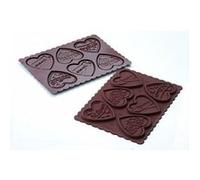 Silikomart 190367 cookie love set de moules à chocolat avec livret de recettes inclus (langue française non garantie) G
