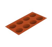 Silikomart Moule demi-sphères SF003 6 cavités en silicone terre cuite marron