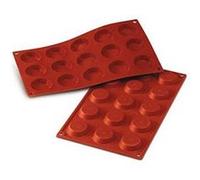 SILIKOMART Moule Tartelettes 15 Cavités 4,5cm CLASSIC Cuite Silicone 20.013