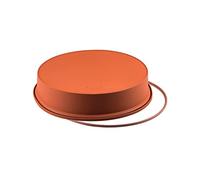 silikomart 20.122.00.0060 SFT122 Moule Forme Ronde Silicone Terre Cuite, Red, 9"