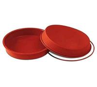 Silikomart 20.124.00.0060 SFT124 Moule Forme Ronde Silicone Terre Cuite, 9.5", Brique