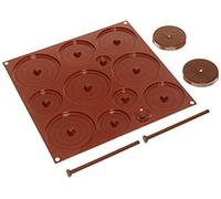 Silikomart 194922 Moule à pâtisserie avec oeufs de pâque en 3D Marron silicone 305 x 305 x 15 mm