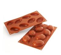 Silikomart 26.118.05.0063 SF118 Moule Forme Tulipe 8 Cavités Silicone Cerise