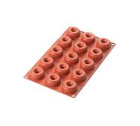 Silikomart | 36.171.00.0065 Moule en silicone SMALL DONUTS, 15 cavités Ø4,5 cm H1,8 cm