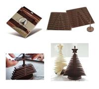 Silikomart: 3D Tree Choc 2 Moules pour Création Arbre Chocolat 3D Silicone