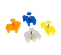 silikomart 70.116.99.0069 ACC093 Lot de 4 Emporte-Pièces Thème Animaux