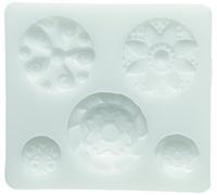 Silikomart 71.363.00.0096 Moule pour Pâte à Sucre SLK263 Thème Fantaisie Silicone Blanc