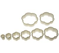 Silikomart 72.318.87.0069 Lot de 8 Emporte-Pièces Forme Fleur Blanc
