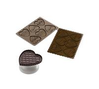 Silikomart – Moule en silicone COOKIE LOVE SLIM CKC06 – antiadhésif, 6 chocolats, Fabriqué en Italie