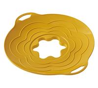Silikomart |Couvercle en Silicone Vapo Twist avec Bouchon Amovible, Couleur Jaune, Mesures Ø220 mm, Made in Italy