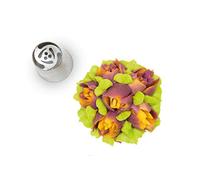 Silikomart | Flower Tube 01, embout en acier inoxydable pour Sac à Poche, trou pour décorations florales, taille Ø 25 mm