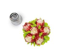 Silikomart | Flower Tube 03, embout en acier inoxydable pour Sac à Poche, trou pour décorations florales, taille Ø 25 mm