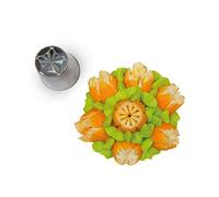 Silikomart | Flower Tube 06, embout en acier inoxydable pour Sac à Poche, trou pour décorations florales, taille Ø 25 mm