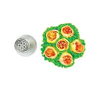 Silikomart | Flower Tube 28, embout en acier inoxydable pour Sac à Poche, trou pour décorations florales, taille Ø 25 mm