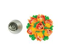 Silikomart | Flower Tube 33, embout en acier inoxydable pour Sac à Poche, trou pour décorations florales, taille Ø 25 mm