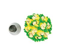 Silikomart | Flower Tube 34, embout en acier inoxydable pour Sac à Poche, trou pour décorations florales, taille Ø 25 mm