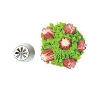 Silikomart | Flower Tube 47, embout en acier inoxydable pour Sac à Poche, trou pour décorations florales, taille Ø 25 mm