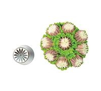 Silikomart | Flower Tube 48, embout en acier inoxydable pour Sac à Poche, trou pour décorations florales, taille Ø 25 mm