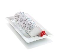 silikomart | KIT FROZEN BÛCHE , Kit composition 1 Bûche en plastique, 1 Base en plastique, 2 Têtes en Silicone platine, 2 Tapis en Silicone platine, Design 3D, 250 x 80 mm, h 67 mm, Made in Italy
