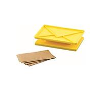 Silikomart | Kit Surprise, Emporte-pièce en forme de sachet + 80 Feuilles de Papier, Couleur Jaune, Dimensions 75 x 50 mm, Made in Italy