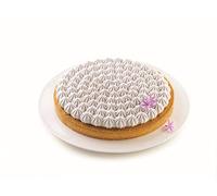 Silikomart – Kit tarte MERINGUÉ – Anneau microperforé Tplus+ (métal) et moule silicone Ø230–250 mm