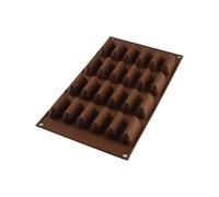 Silikomart | Lot de 3 SF125 Moule en Silicone pour Monoportions CHOCOGIANDUIA, Antiadhésif, 24 Cavités, Lot de 3 Moules à Pâtisserie, 50 x 18 h 23 mm Volume 24 x 14 ml Tot. 336 ml