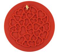Silikomart LoveDecor Tapis en silicone pour décoration alimentaire 18 cm de diamètre x 0,2 cm de hauteur