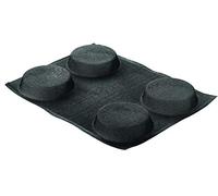 Silikomart | Micro-Formes en Silicone Perforé, Moule Rond, Dimensions 400 x 300 x 30 mm, Noir