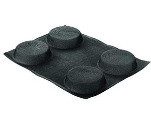 Silikomart | Micro-Formes en Silicone Perforé, Moule Rond, Dimensions 400 x 300 x 30 mm, Noir