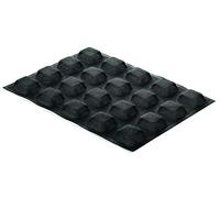 Silikomart | Micro-Formes en Silicone Perforé, Moule Square, Dimensions 400 x 300 x 20 mm, Noir