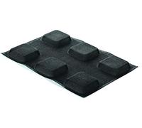 Silikomart | Micro-Formes en Silicone Perforé, Moule Square, Dimensions 400 x 300 x 20 mm, Noir