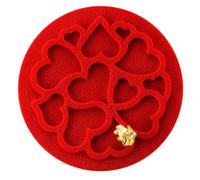 Silikomart Mini Decor Lot de 6 tapis en silicone pour décoration alimentaire 7,9 cm de diamètre x 0,3 cm de haut, mini LoveDecor