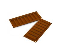 Silikomart Moule en silicone SF184 My Snack Monoportions antiadhésif Lot de 4 Marron