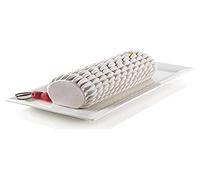 silikomart | Moule à gâteau en Silicone BÛCHE QUENELLE moderne, antiadhésif, Lot de 1 Moule à gâteau, Design 3D, 243 x 90 mm, h 77 mm, Volume 1,3 ml, Made in Italy