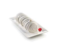 silikomart | Moule à gâteau en silicone Modern LANA, antiadhésif, lot de 1 Moule à gâteau, design 3D, 245 x 95 h 77 mm, volume 1200 ml, Made in Italy