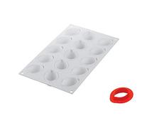 Silikomart Moule à gâteau Limone & Lime 30 ml silicone rectangulaire blanc